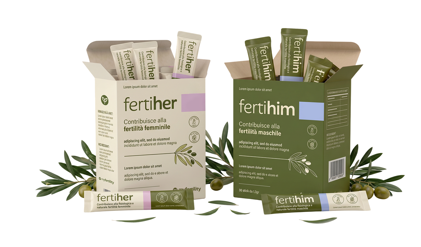 FertiHer e FertiHim packaging